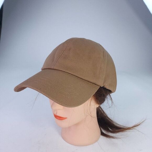 Duluth Trading Brown Cotton Strapback Cap Size M/L Fleece Lined Washable Hat - Picture 1 of 10